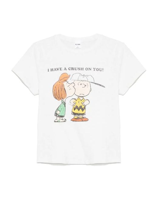 Re/done コットン Tシャツ White