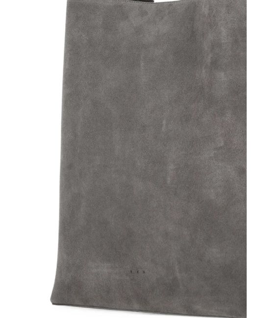Aesther Ekme Gray Suede Shoulder Bag