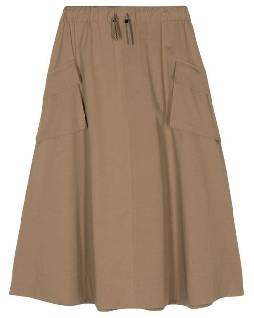 Luisa Cerano A-line Cargo Skirt in het Brown
