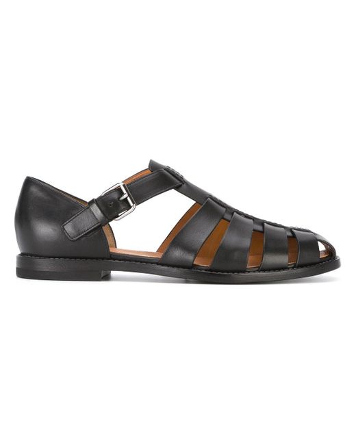 Church's - Fisherman Sandals - Men - Calf Leather/leather - 7 in Black ...