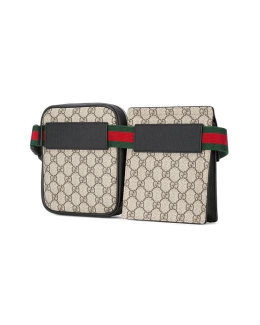 Gucci - Double Pouch Bum Bag - Men - Calf Leather/canvas - One