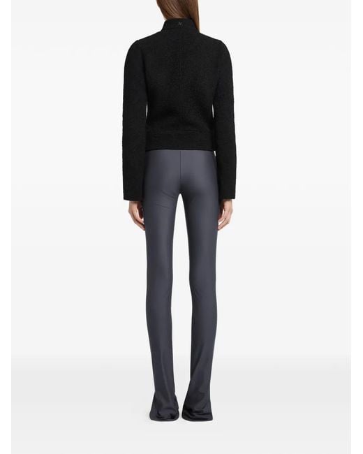 Courreges Blue Buckle-Detail Jersey Trousers