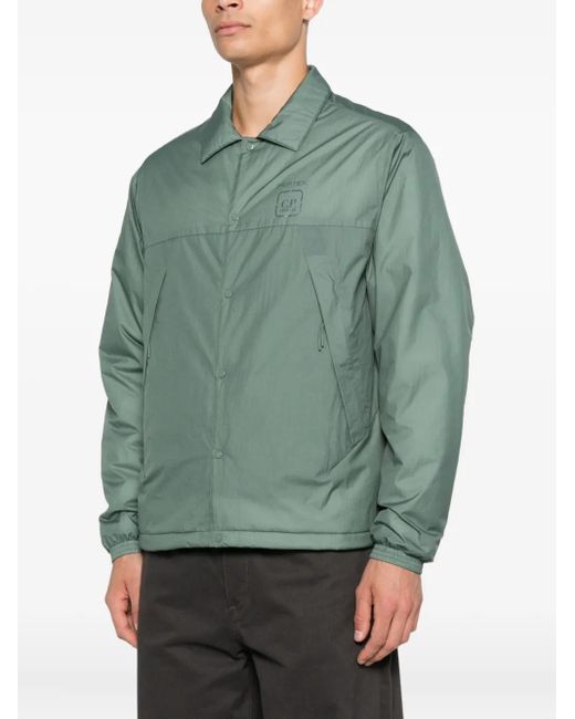 C P Company Green Panelled Buttoned Jacket for men
