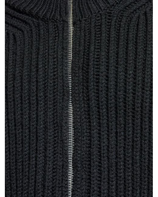 DSquared² Black Zip Shoulder-Panel Cardigan for men