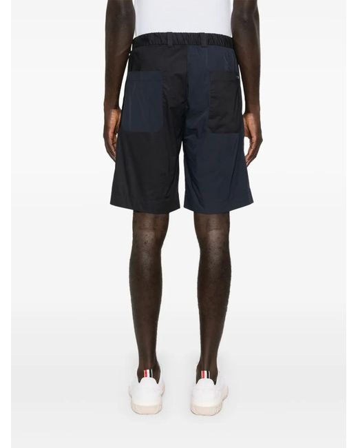 Herno Black Poplin Chino Shorts for men
