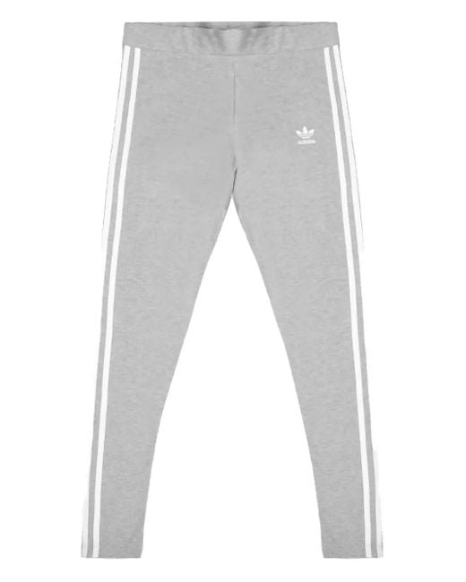 Adidas Gray Originals 3-Stripes Leggings