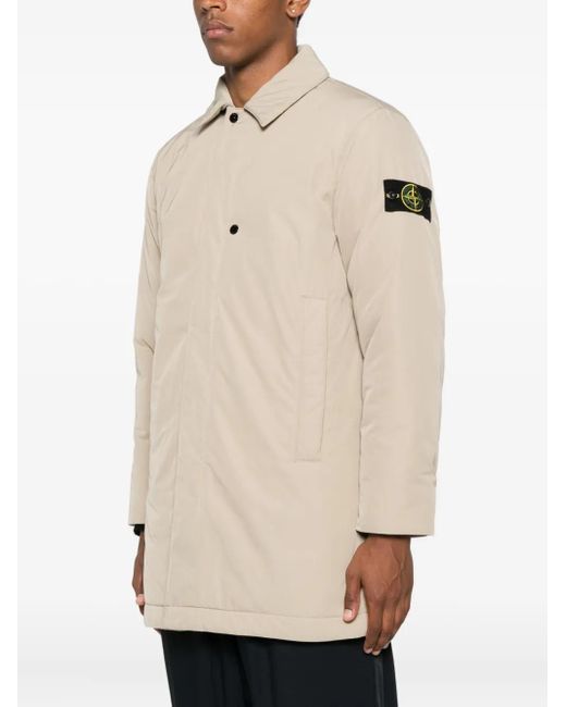 Stone Island Natural Patch-Pocket Coat for men