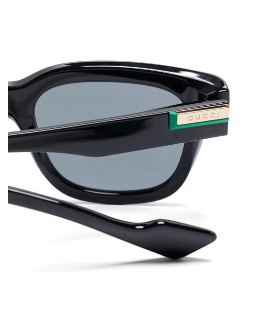 Gucci Black Square-Frame Sunglasses for men