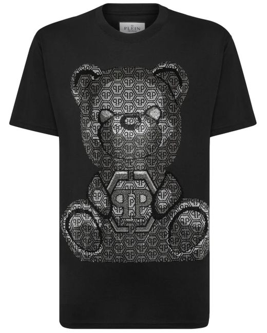 Philipp Plein T-Shirt Mit 3D-Teddy in Black für Herren