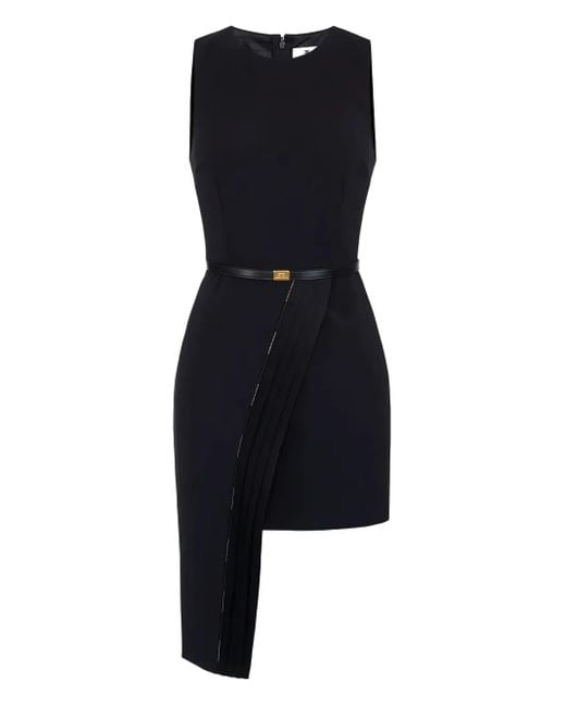 Elisabetta Franchi Blue Minikleid mit asymmetrischem Einsatz