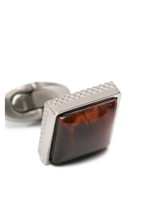 Tateossian White Square Cufflinks for men