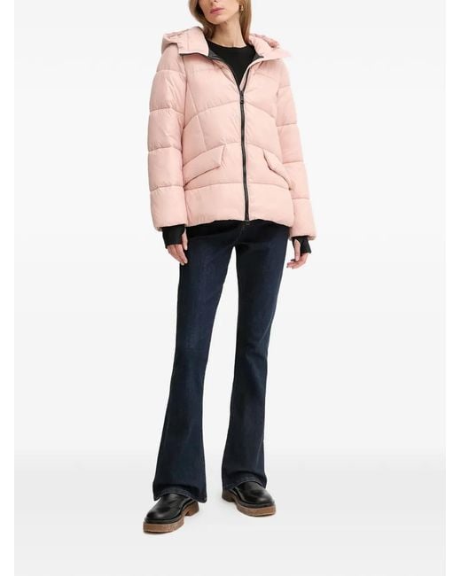 Geox Pink Quilted-Pattern Padded Jacket