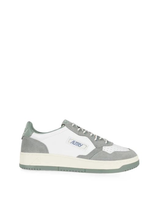 Autry White Medalist Low-Top Sneakers for men