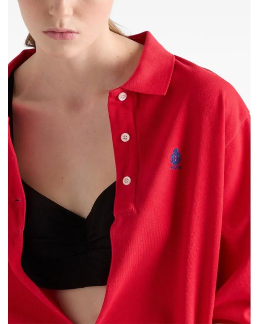Prada Black Crepe De Chine Top