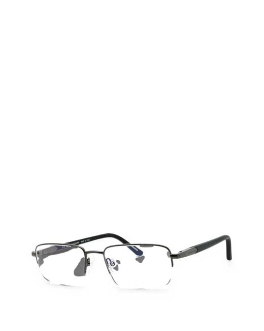 Chopard White Rectangle-Frame Glasses for men