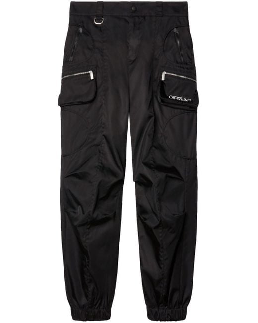 Off-White c/o Virgil Abloh Book Cargo Trousers in Black