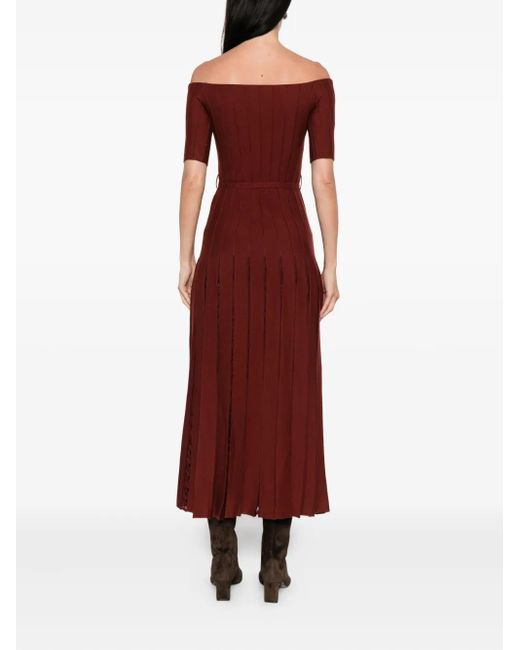 Gabriela Hearst シルクブレンド ドレス Red