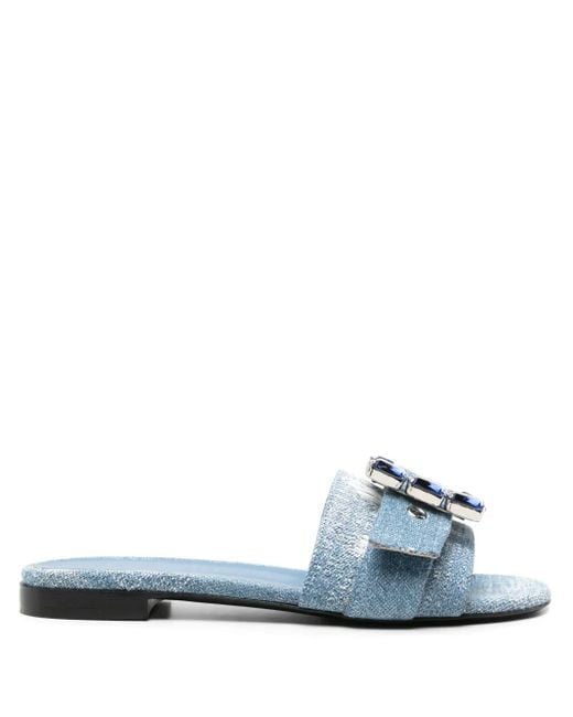 Roberto Festa Blue Fade Denim Slides