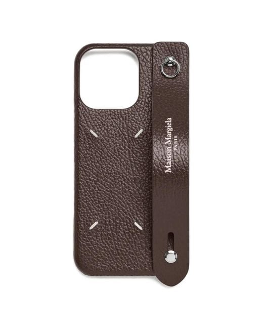 Maison Margiela Iphone 16 Ring Phone Cover in Brown | Lyst Maison Margiela Iphone 16 Ring Phone Cover in Brown | Lyst