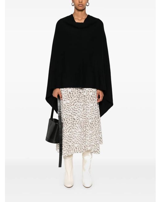 Bompard Black Cashmere Poncho