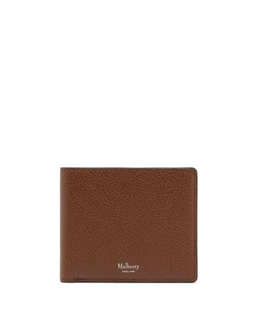 Mulberry Brown Eight Card Wallet for men