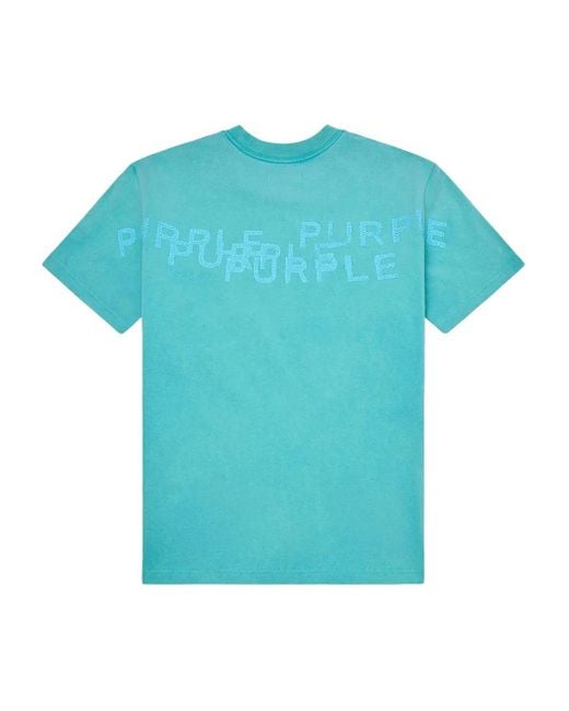 Purple Brand Blue Cotton T-Shirt for men