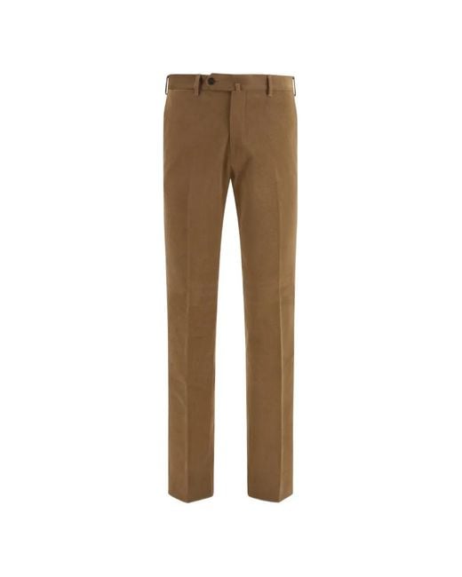 Germano 1952 Natural Corduroy-Texture Tailored Trousers for men