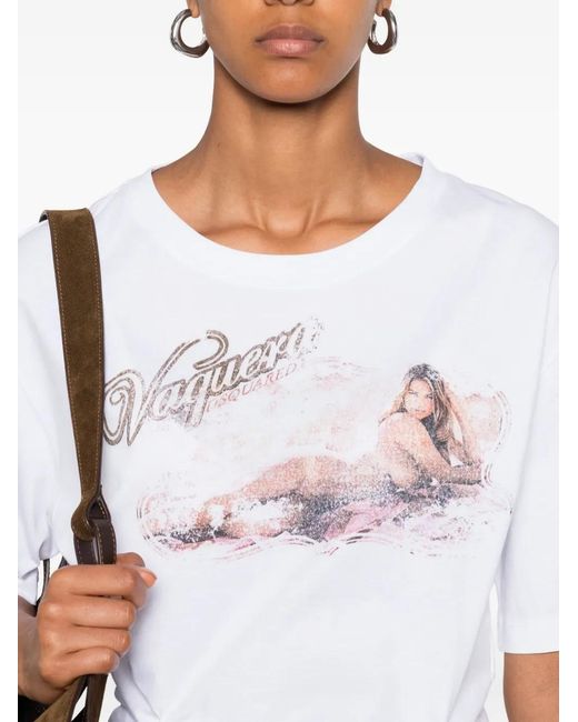 DSquared² White Logo Cotton T-Shirt