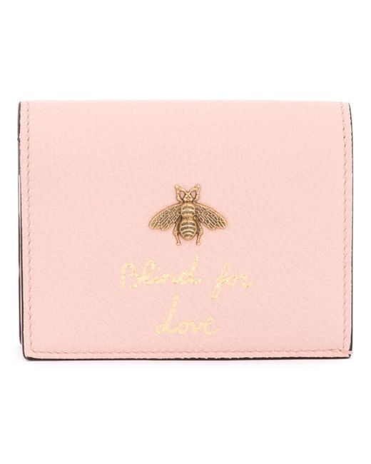 Gucci Pink 'blind For Love' Wallet