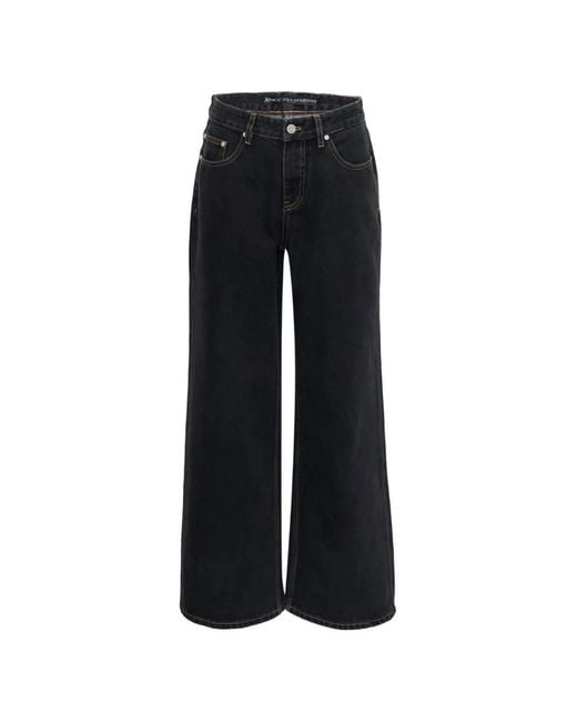 Rest&Recreation Black Jean Slim À Coutures Contrastantes
