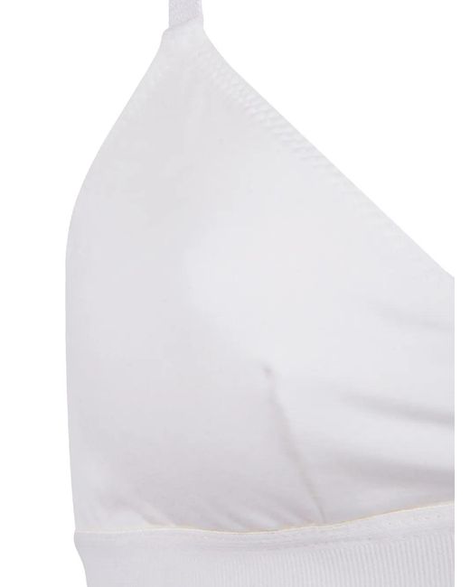 Tom Ford White Logo-Band Bra