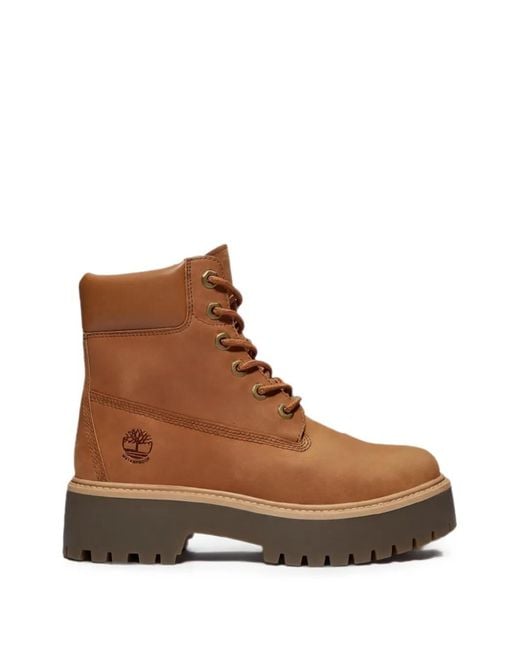 Timberland Brown Stone Street Platform Boots for men