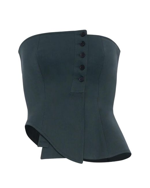 Jean Paul Gaultier レディース ブルー ストラップレス トップ