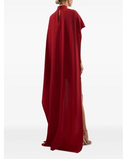 Taller Marmo Red Carrington Cape Mini Dress
