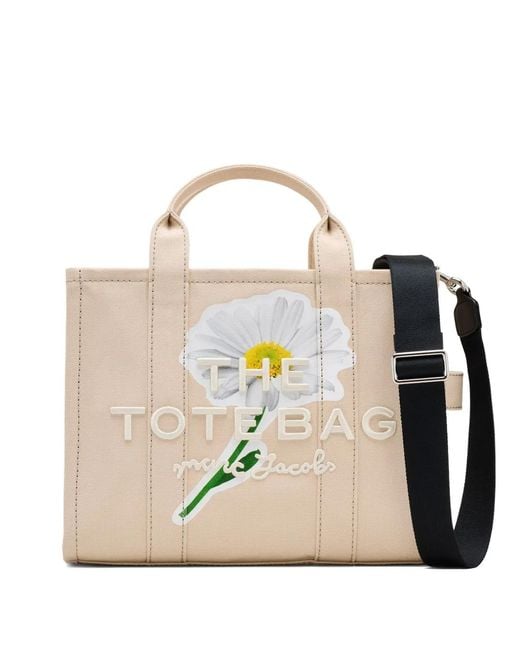 Marc Jacobs White Medium Tote Printed Bag