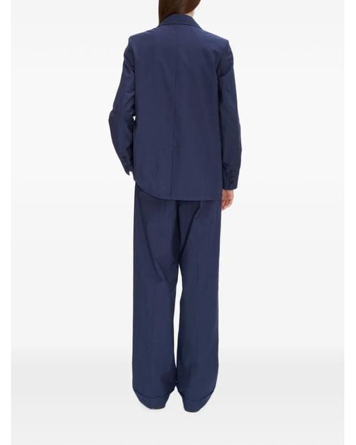 A.P.C. Blue Veste Croisée À Effet Froissé