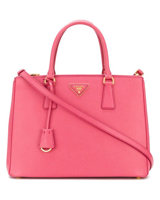 Prada Galleria Handbag in Pink | Lyst