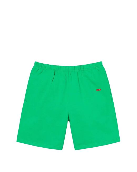 Supreme Green Patch-Pocket Track Shorts for men