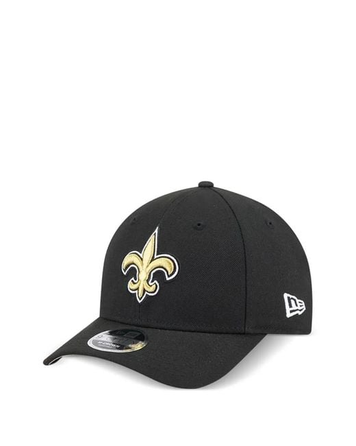 KTZ Black 9Forty Nfl Team New Orleans Saints Baseball Cap for men