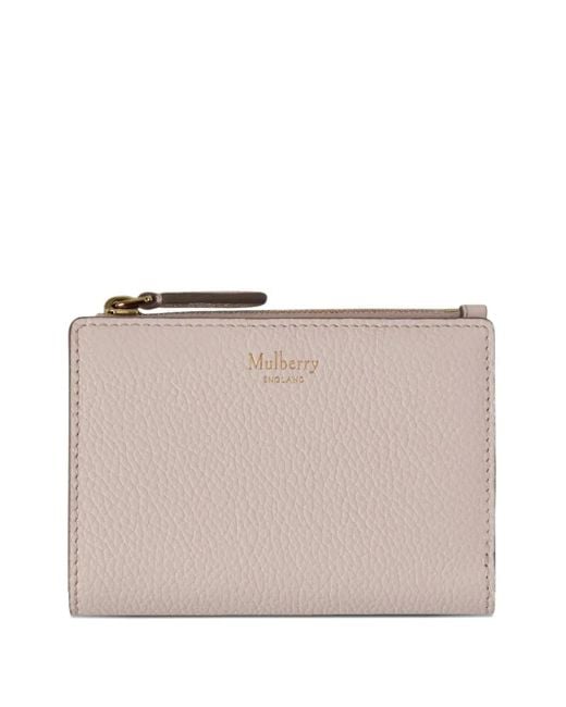 Mulberry Natural Continental Zipped Wallet