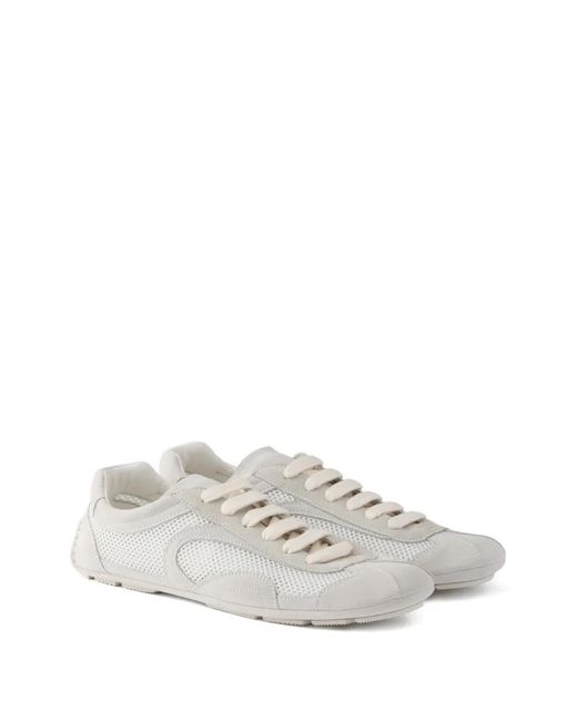 Prada White Montecarlo Re-Edition 2005 Sneakers