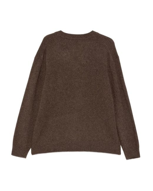 A.P.C. Brown V-Neck Sweater for men