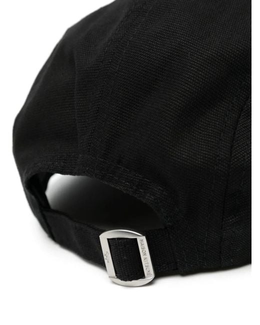 Maison Kitsuné Black Cloudbuster Cotton Baseball Cap for men