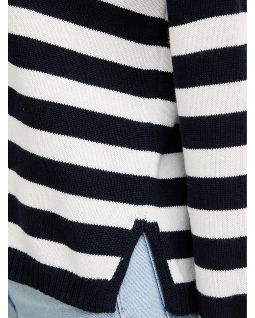 Pull Rayé Benetton en coloris Blue