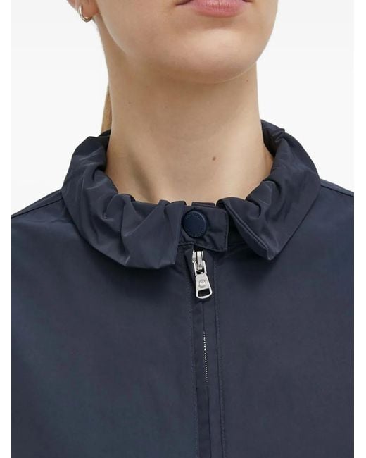 Colmar Blue High-Neck Taffeta Jacket