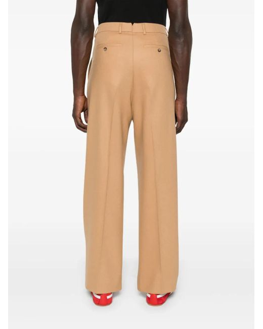 AMI Natural Wool Trousers for men