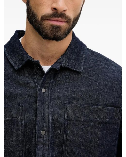 Lindbergh Blue Patch-Pocket Shirt for men