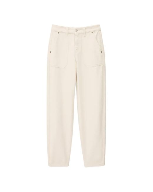Ba&sh White Cali Patch-Pockets Trousers