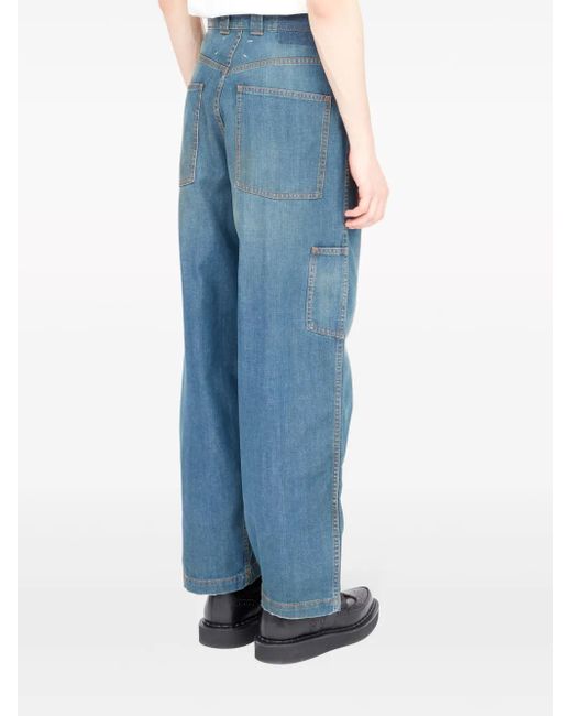 Maison Margiela Blue Vintage Americana Wash Relaxed Fit Jeans for men
