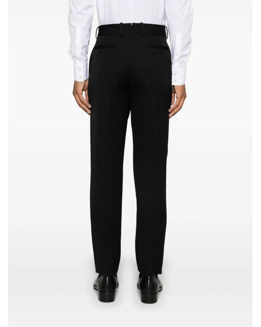 McQueen Black Tuxedocigarette Trousers for men